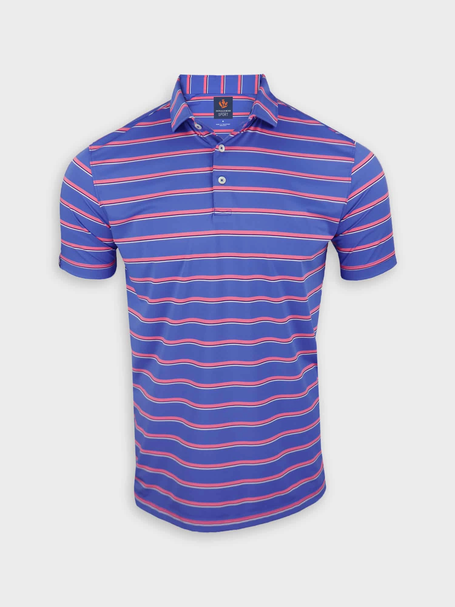 Donald Ross Mens Sport Fit Carter Polo - COBALT / PRIMROSE / CREAM / NAVY Donald Ross Men's Clothing