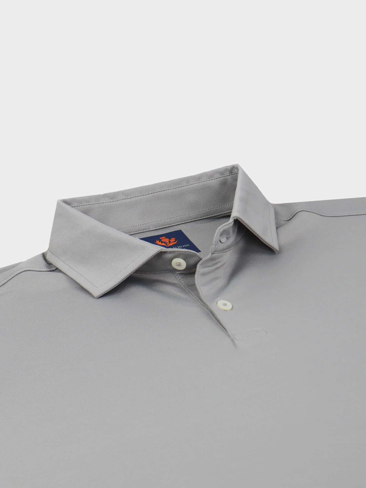 Donald Ross Mens Sport Fit Donny Pique Polo - SHADOW GREY Donald Ross Men's Clothing