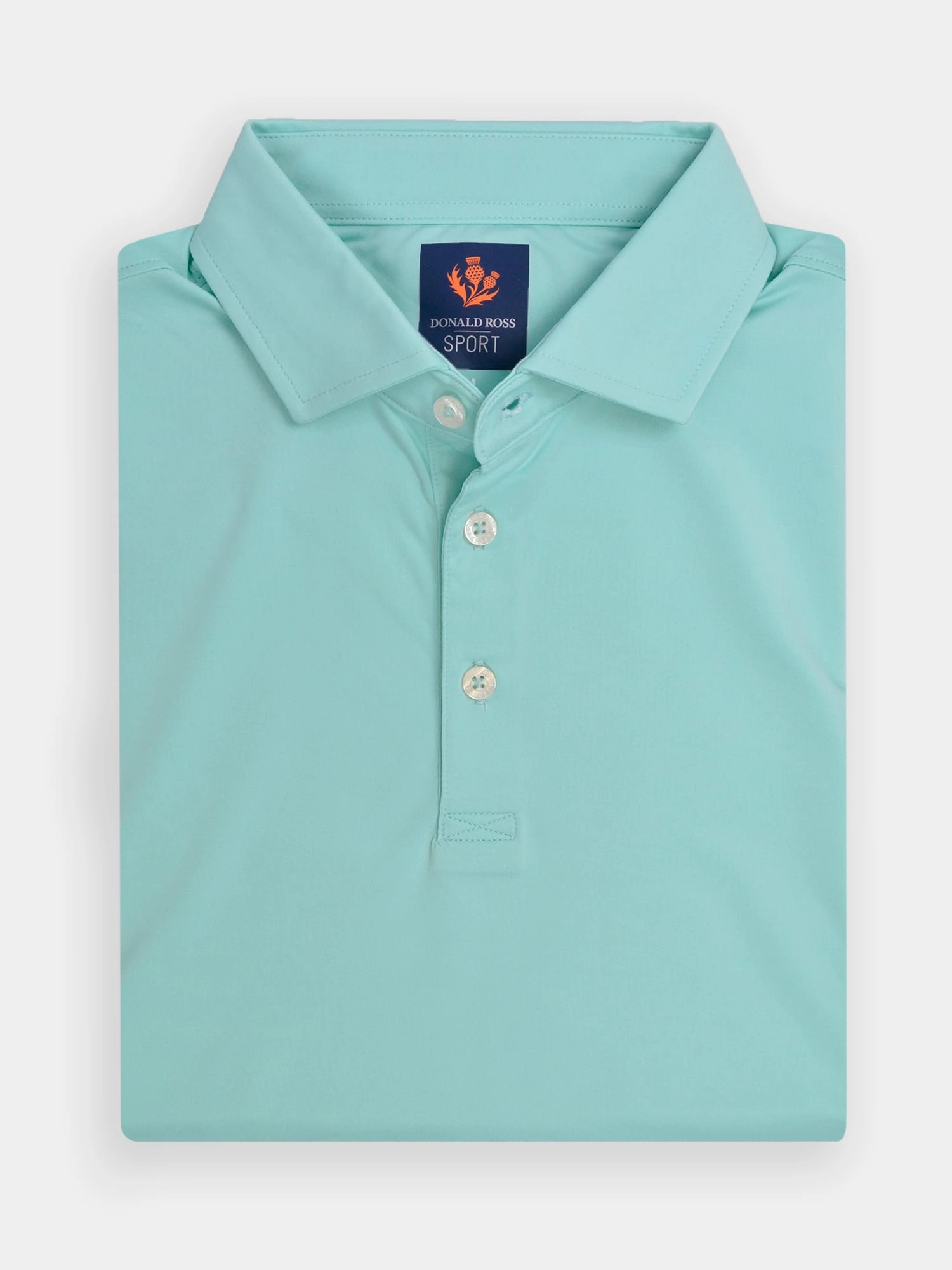 Donald Ross Mens Sport Fit DONNY Polo - Seaglass Donald Ross men's golf apparel