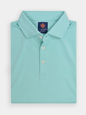 Donald Ross Mens Sport Fit DONNY Polo - Seaglass Donald Ross men's golf apparel