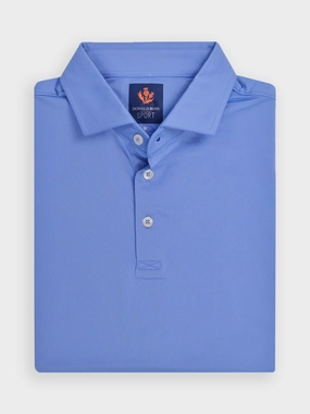 Donald Ross Mens Sport Fit DONNY Polo - Ultramarine Donald Ross men's golf apparel