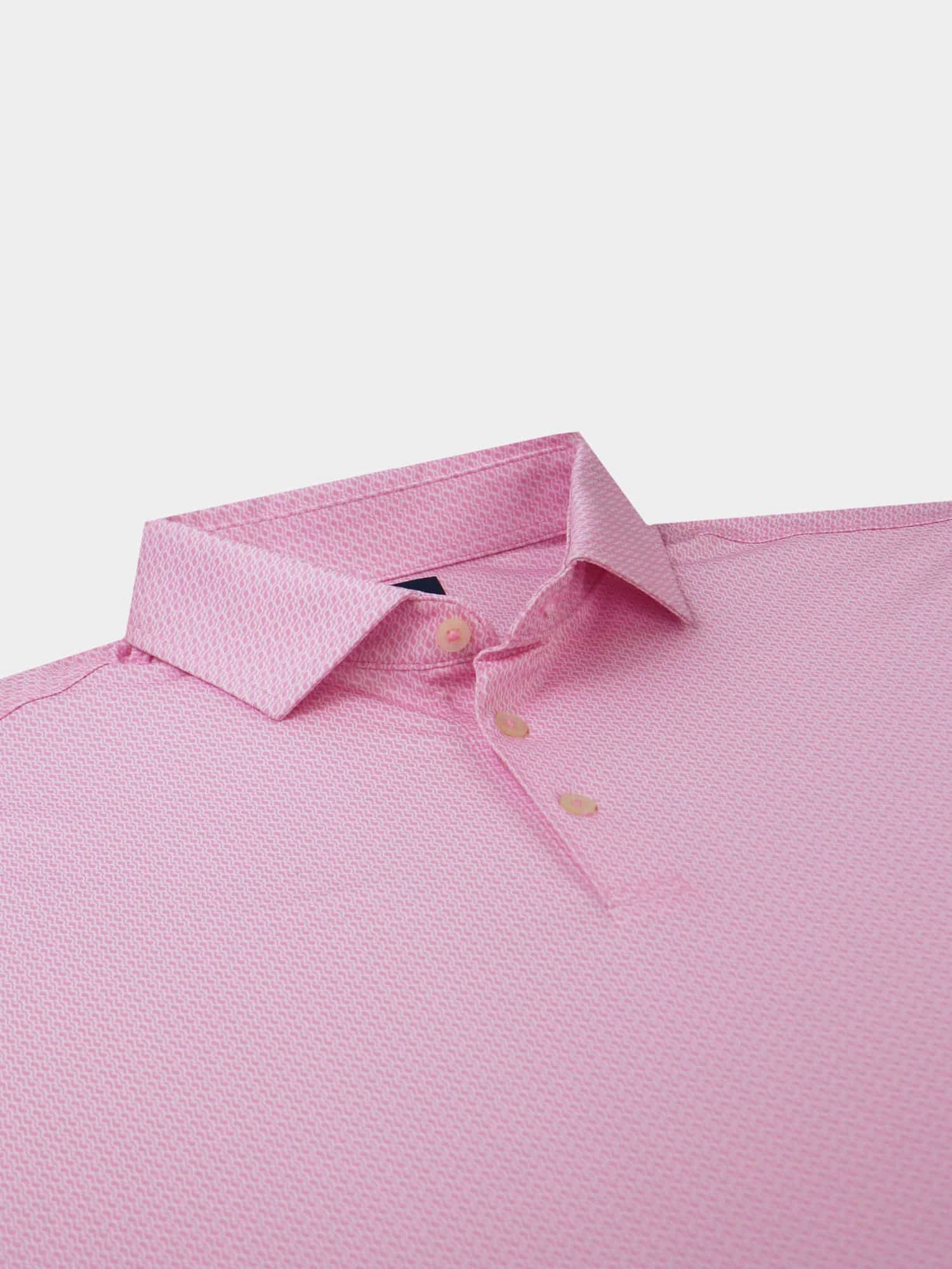Donald Ross Mens Sport Fit Duncan Polo - TAFFY/WHITE Donald Ross Men's Clothing