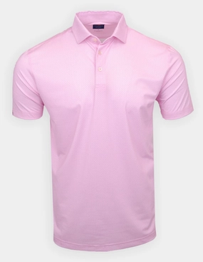 Donald Ross Mens Sport Fit Duncan Polo - TAFFY/WHITE Donald Ross men's golf apparel