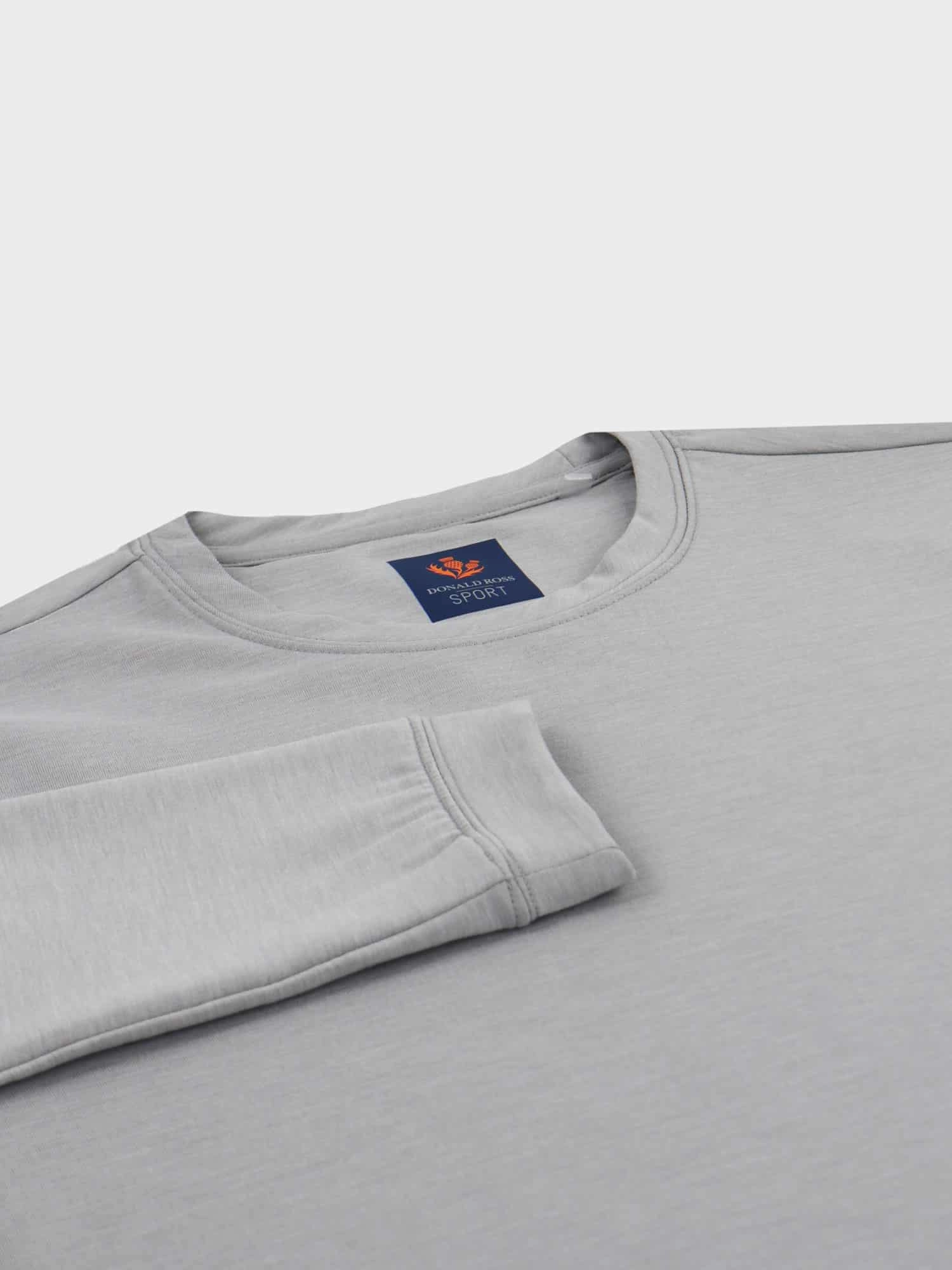 Donald Ross Mens Sport Fit Dundee Crewneck - PEWTER Donald Ross Men's Clothing
