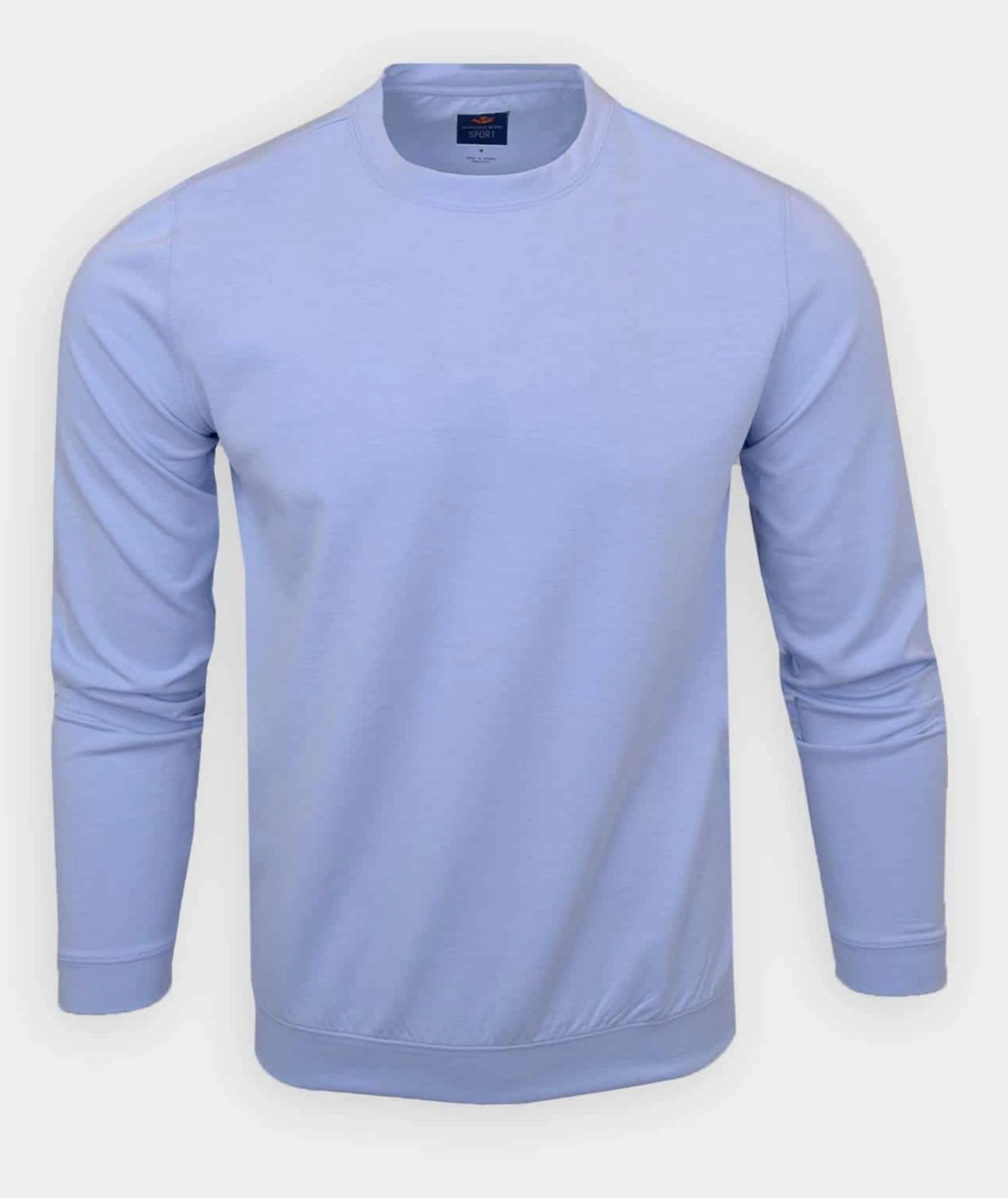 Donald Ross Mens Sport Fit Dundee Crewneck - SKY BLUE Donald Ross men's golf apparel