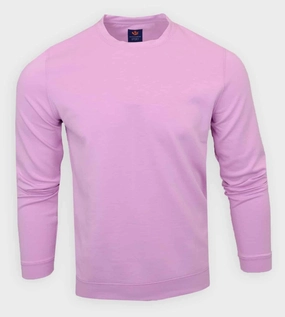 Donald Ross Mens Sport Fit Dundee Crewneck - TAFFY Donald Ross men's golf apparel
