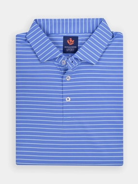 Donald Ross Mens Sport Fit RUBEN Polo - ULTRAMARINE SEAGLASS Donald Ross men's golf apparel
