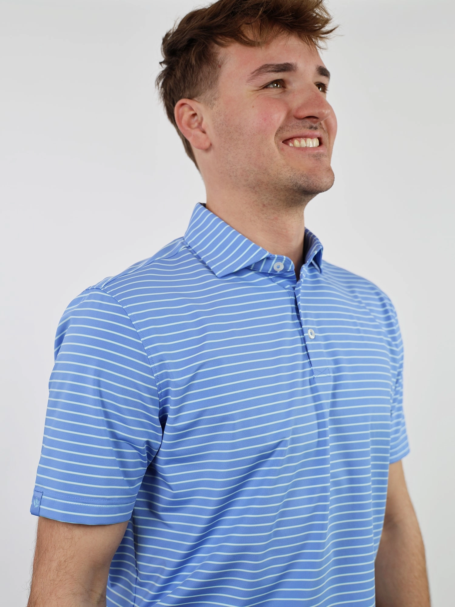 Donald Ross Mens Sport Fit RUBEN Polo - ULTRAMARINE SEAGLASS Donald Ross Men's Clothing