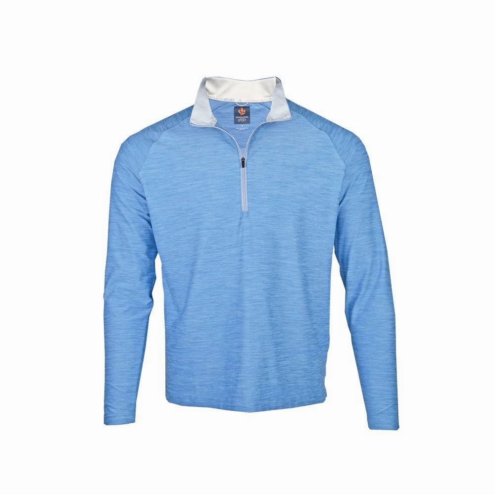 Donald Ross Mens Sport Fit Space Dye Pullover - COASTAL Donald Ross men's golf apparel