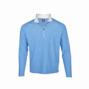 Donald Ross Mens Sport Fit Space Dye Pullover - COASTAL Donald Ross men's golf apparel