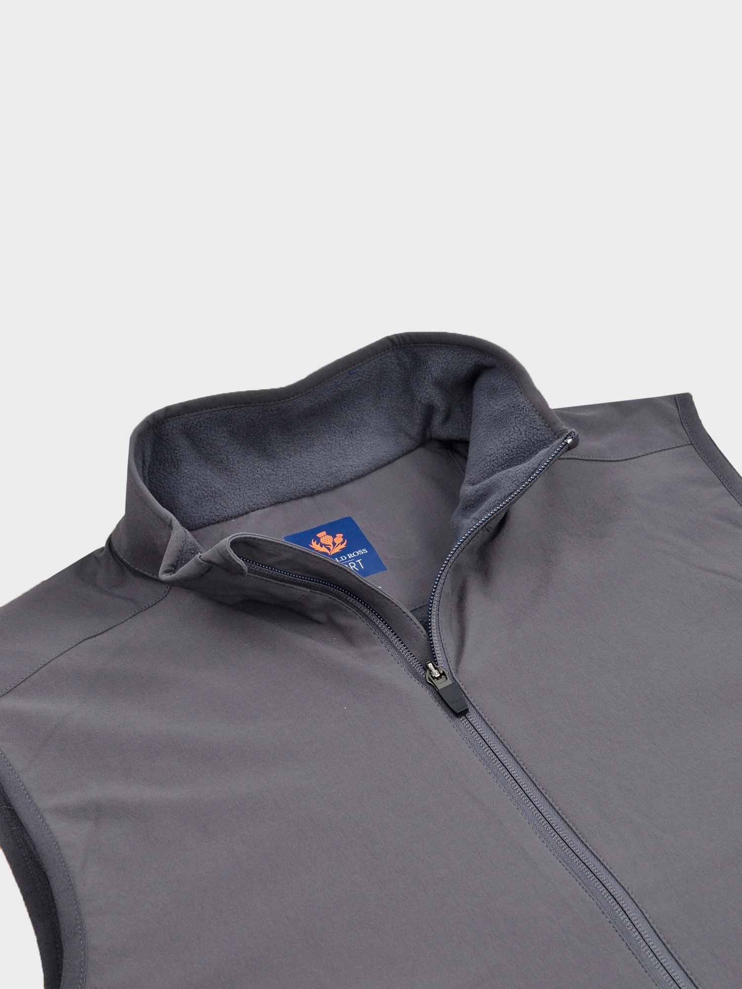 Donald Ross Mens SUPER GOLF Elements Full Zip Vest - STORMY SKY Donald Ross Men's Clothing