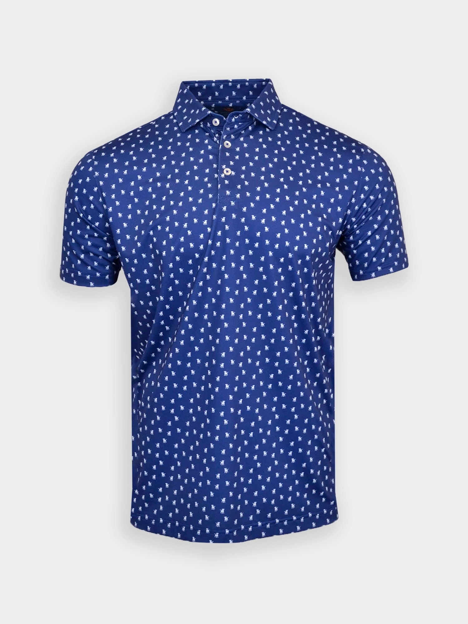 Donald Ross Sport Fit Mens Short Sleeve Lennox Polo - NAVY/WHITE Donald Ross Men's Clothing