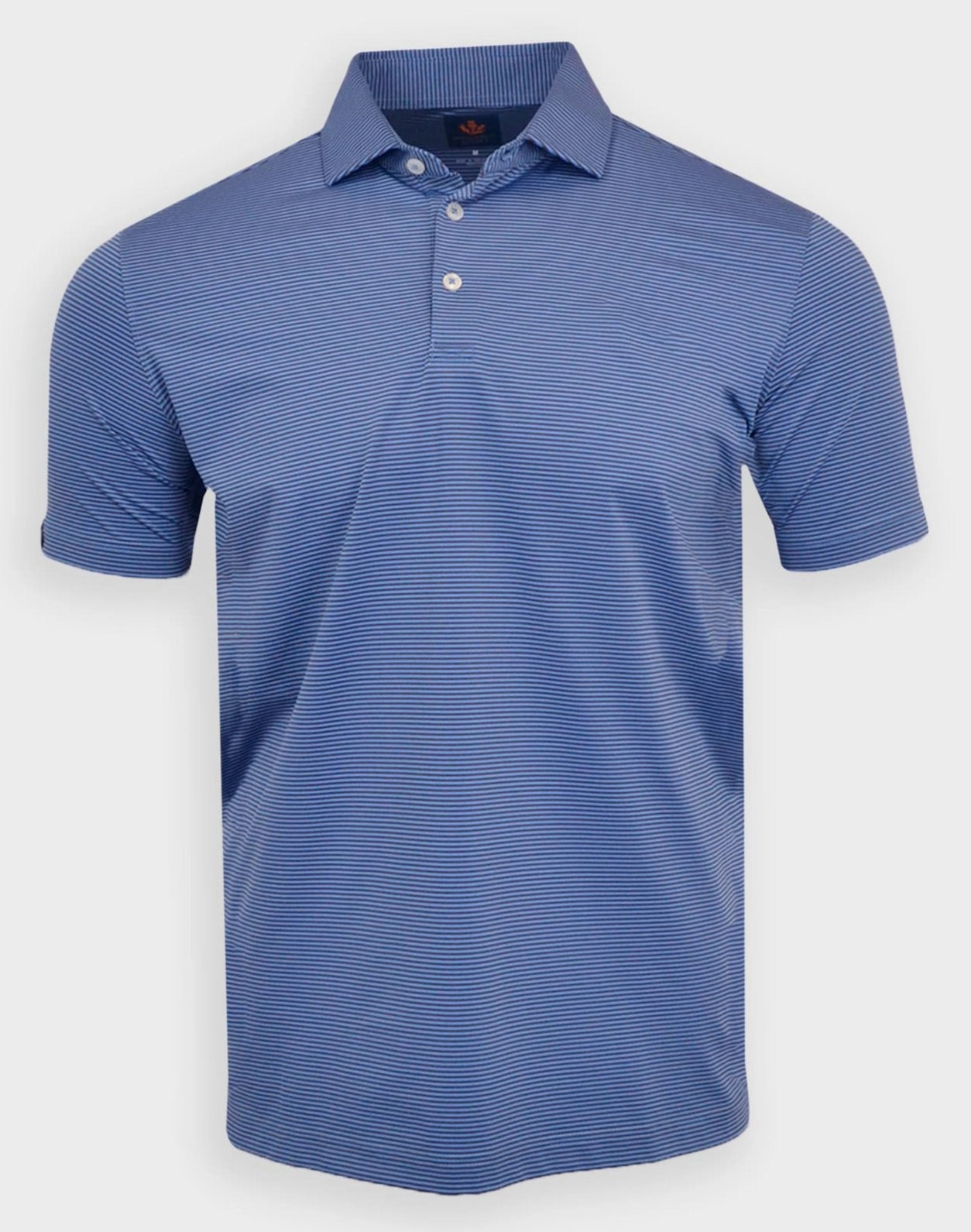 Donald Ross Sport Fit Mens Short Sleeve Owen Polo - BLUE WHALE/STORMY SKY Donald Ross men's golf apparel
