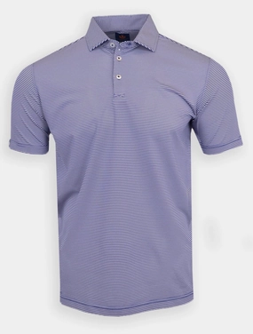 Donald Ross Sport Fit Mens Short Sleeve Owen Polo - NAVY/WHITE Donald Ross men's golf apparel