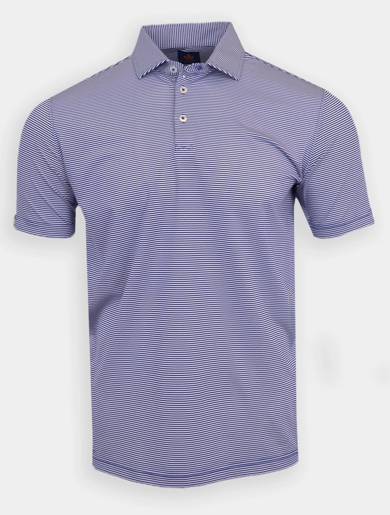 Donald Ross Sport Fit Mens Short Sleeve Owen Polo - NAVY/WHITE Donald Ross men's golf apparel