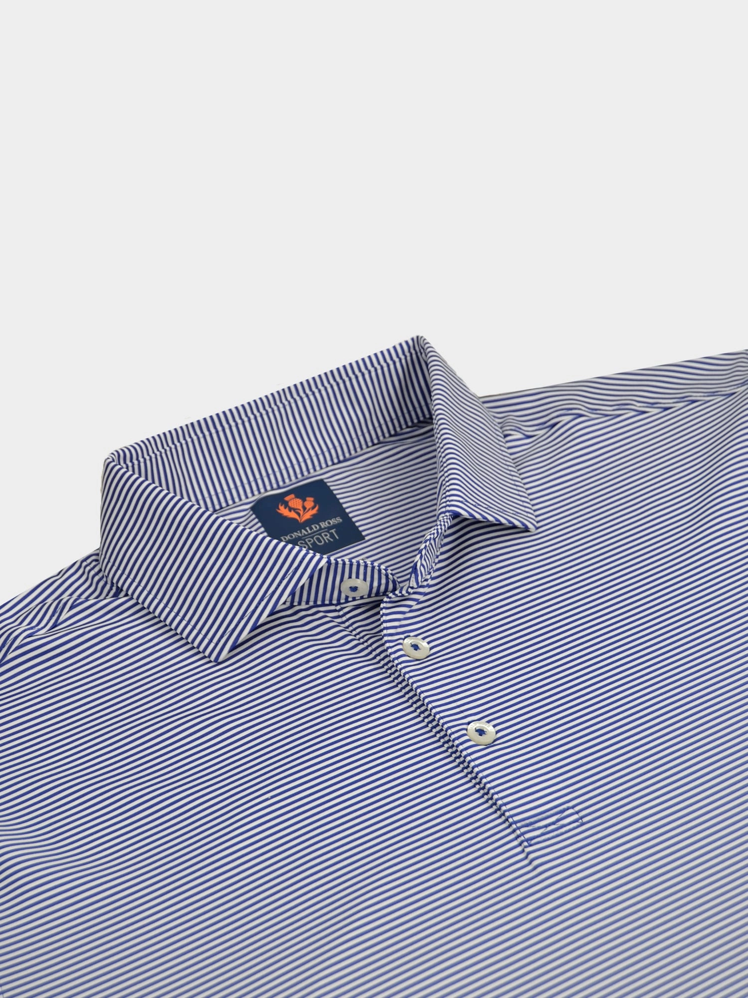Donald Ross Sport Fit Mens Short Sleeve Owen Polo - NAVY/WHITE Donald Ross Men's Clothing