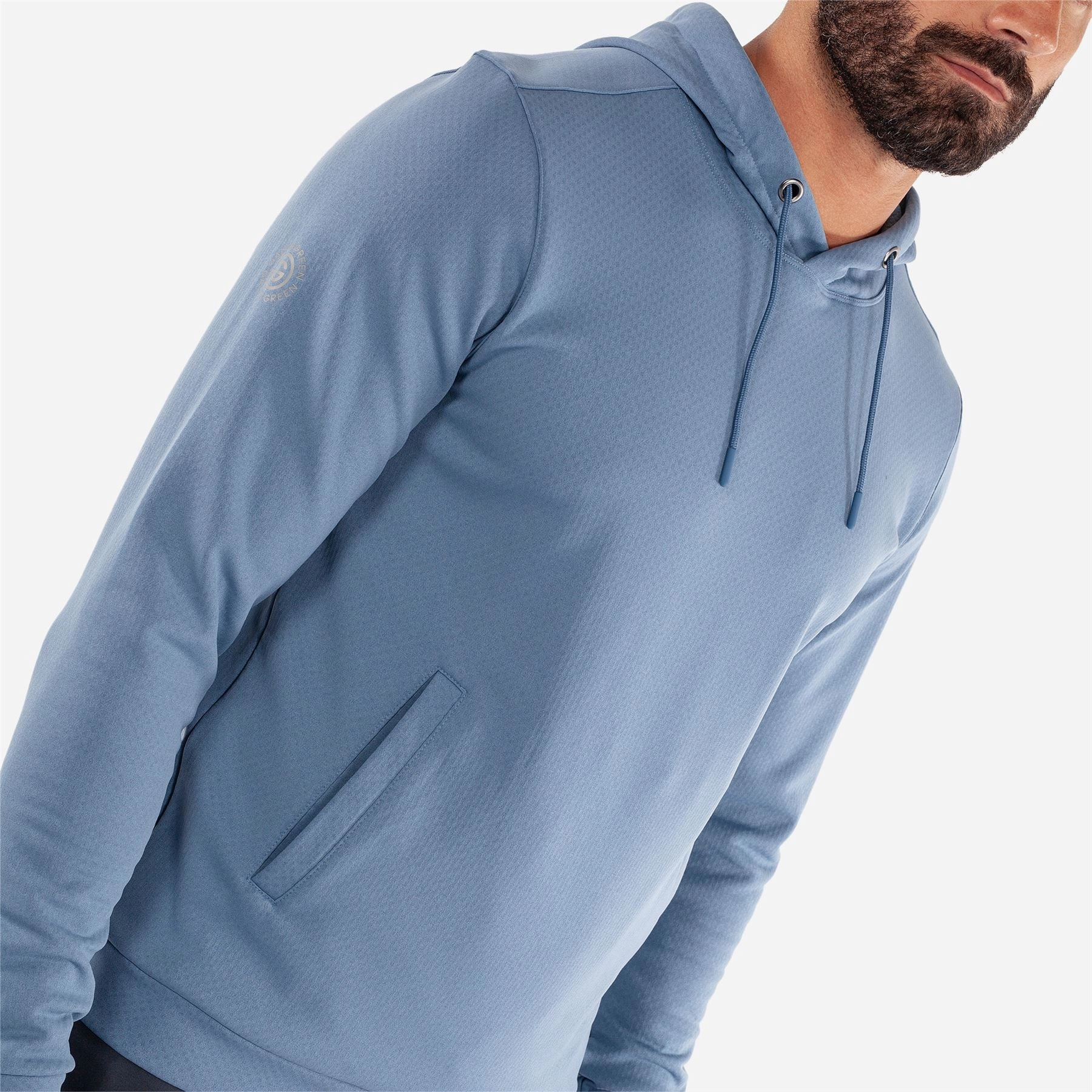 Donnie INSULA Warm Hoodie Moonlight Blue Galvin Green Men's Apparel