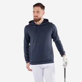 Donnie INSULA Warm Hoodie Navy Galvin Green men's golf outerwear