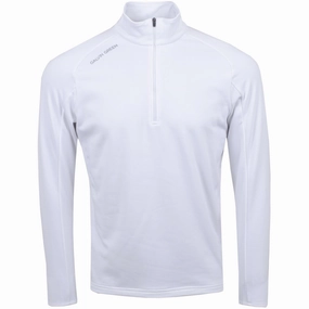 Drake Insula HZ Pullover White Galvin Green men's golf outerwear