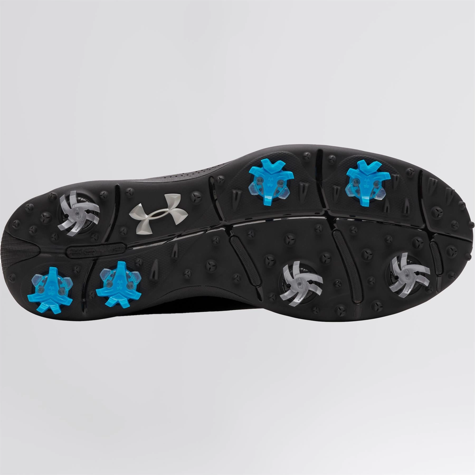 Drive Fade Black/Metallic Silver Under Armour Men's Golf Shoes