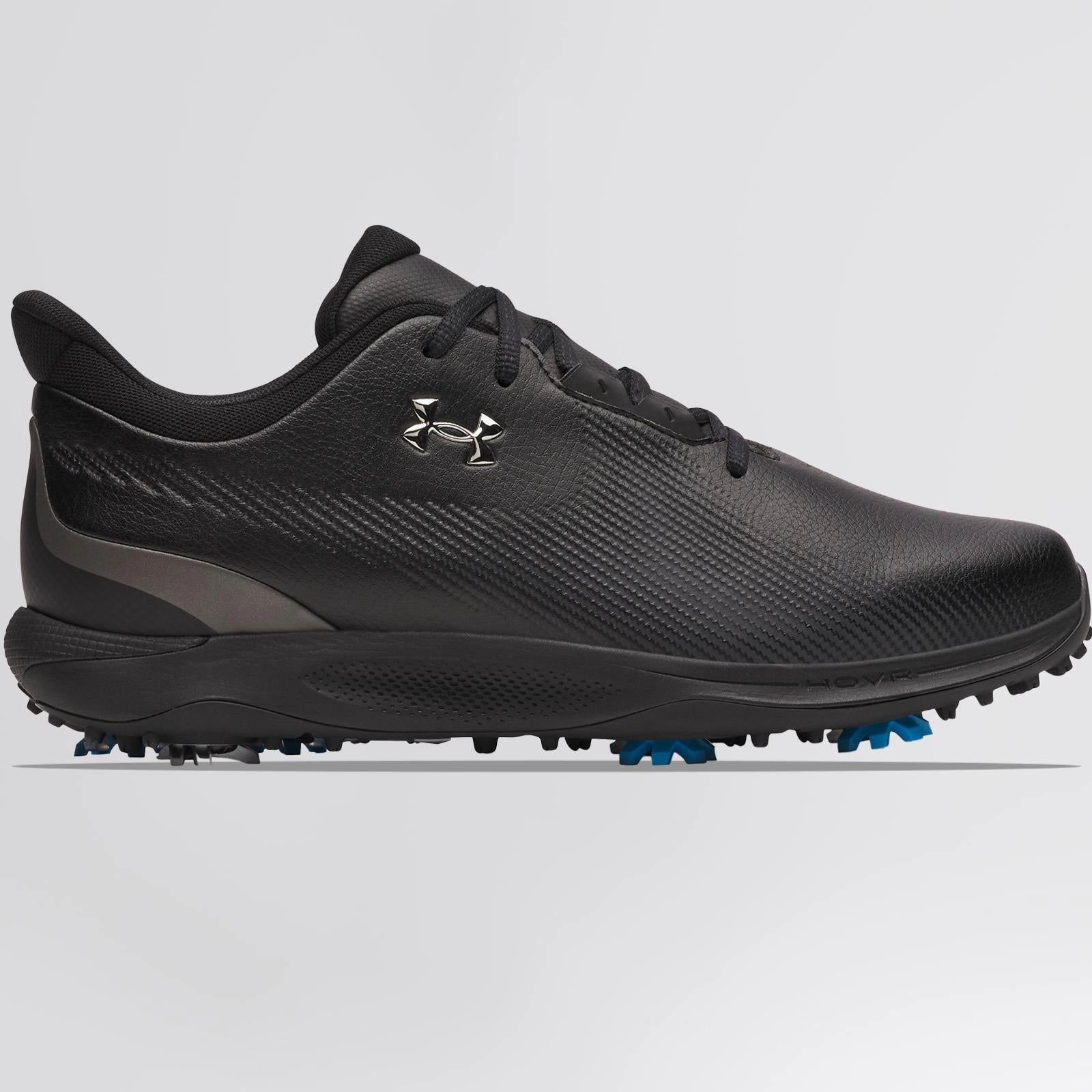 Drive Fade Black/Metallic Silver Under Armour golf shoes for men