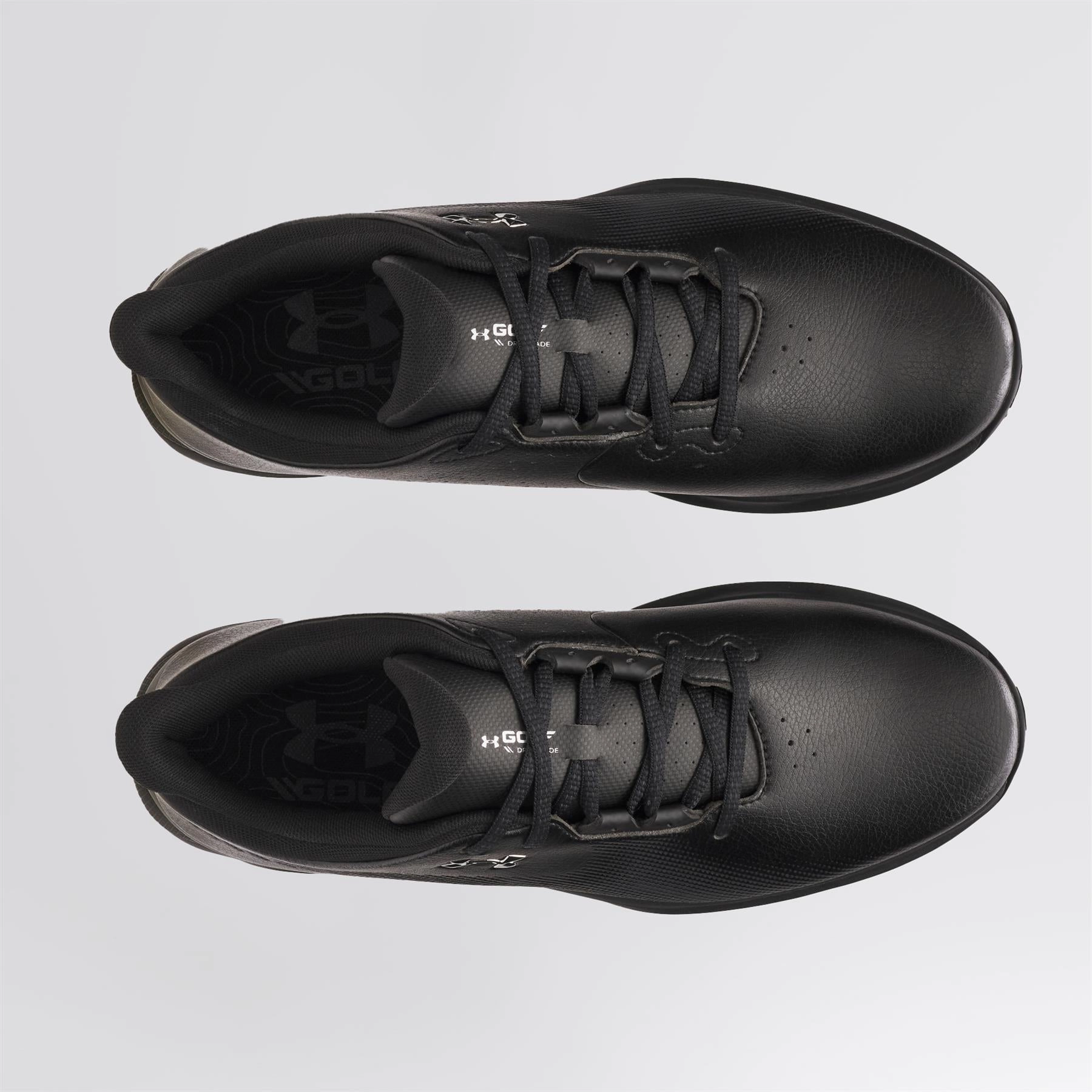 Drive Fade Black/Metallic Silver Under Armour Men's Golf Shoes