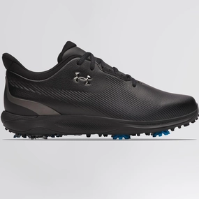 Drive Fade Black/Metallic Silver Under Armour golf shoes for men