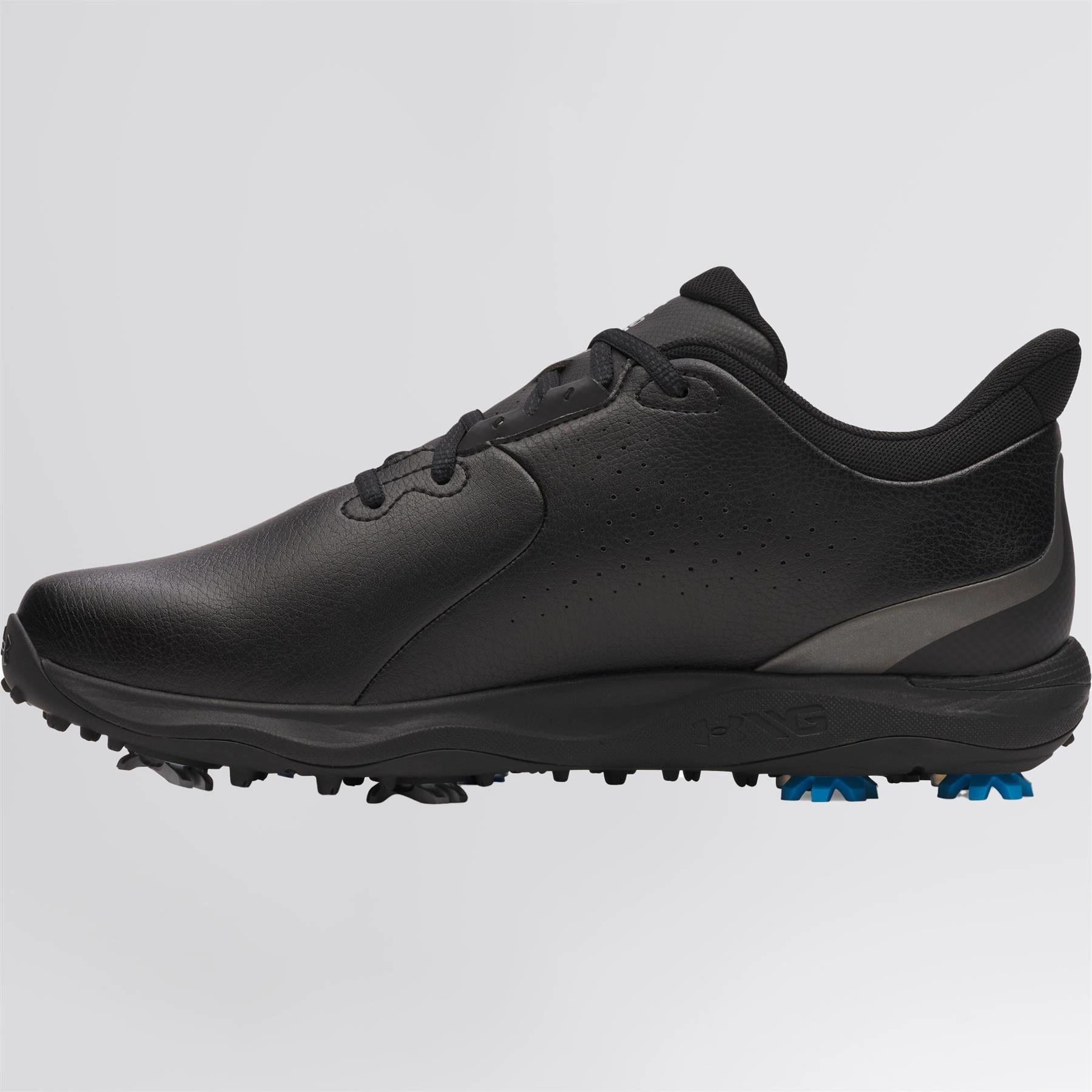 Drive Fade Black/Metallic Silver Under Armour Men's Golf Shoes