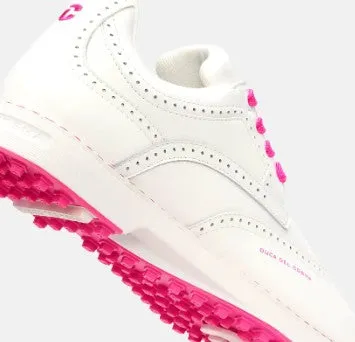 Duca Del Cosma Tuscania - White/Pink women's classic golf shoes