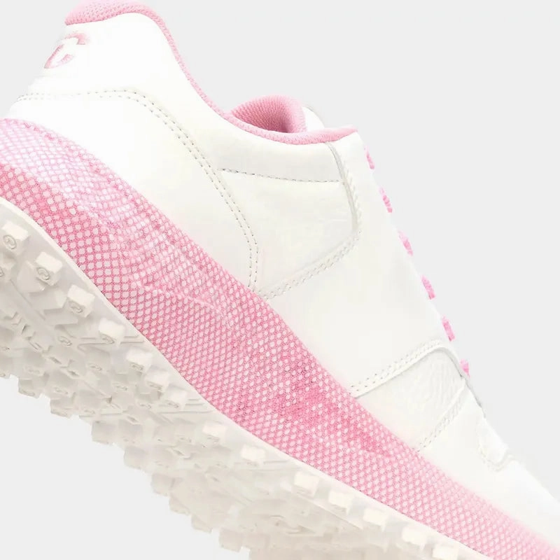 Duca Del Cosma Saturnia Golf Shoe - White/Prism Pink women's performance golf shoes