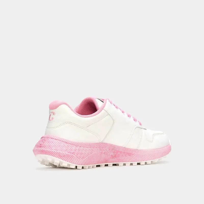 Duca Del Cosma Saturnia Golf Shoe - White/Prism Pink women's performance golf shoes
