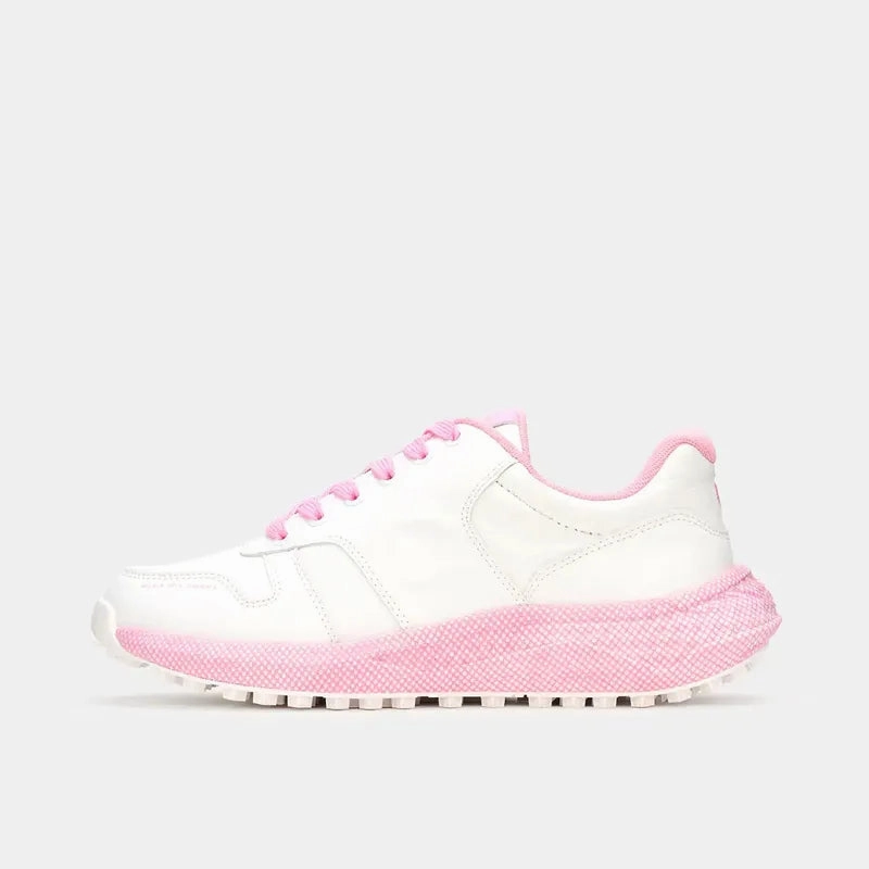 Duca Del Cosma Saturnia Golf Shoe - White/Prism Pink women's performance golf shoes