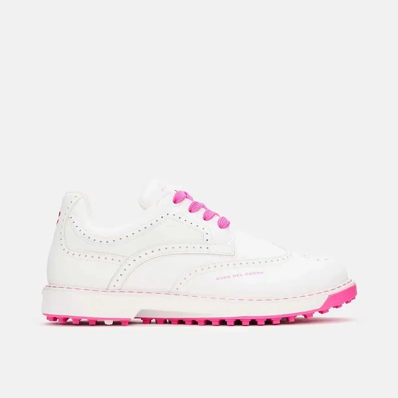 Duca Del Cosma Tuscania Golf Shoe - Whte/Knockout women's performance golf shoes