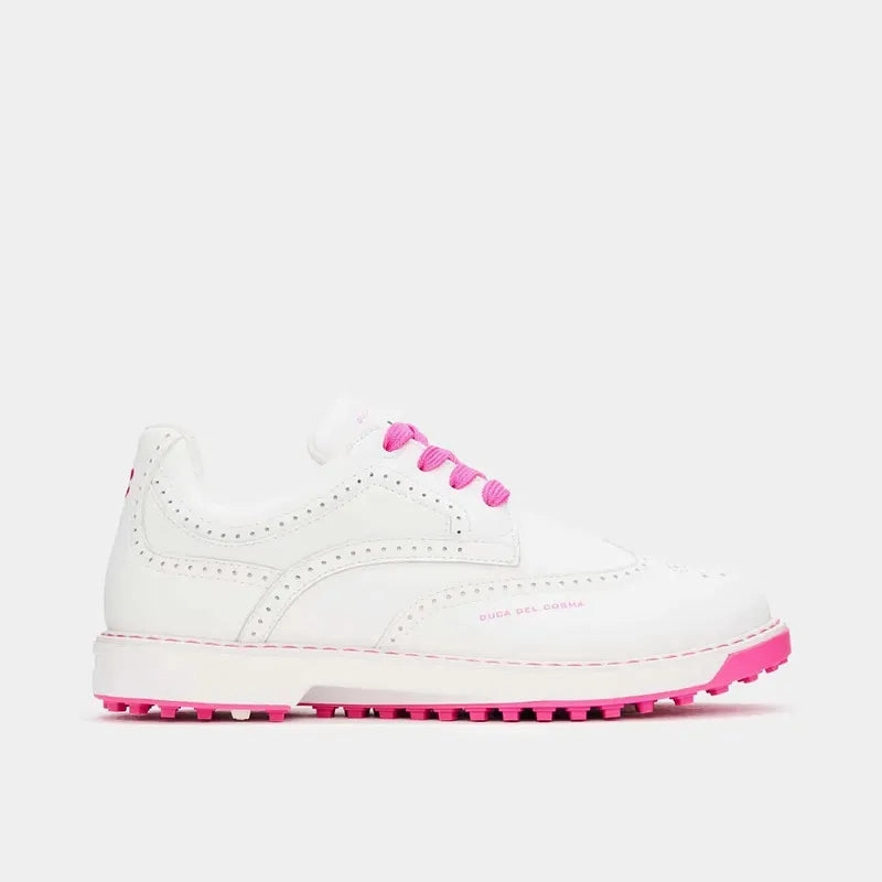 Duca Del Cosma Tuscania Golf Shoe - Whte/Knockout women's performance golf shoes