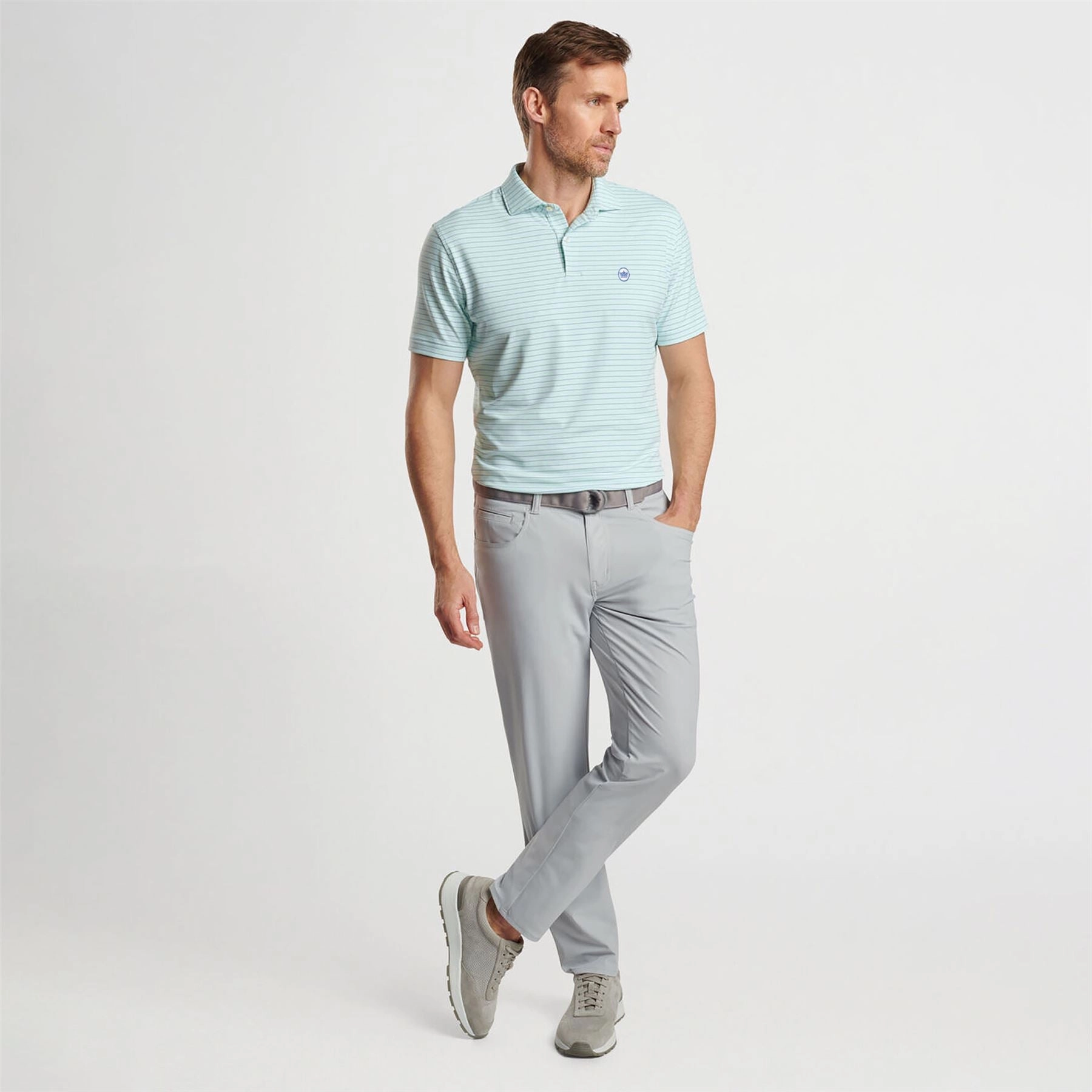 Duet Performance Jersey Polo Capri Breeze Peter Millar Menswear Collection