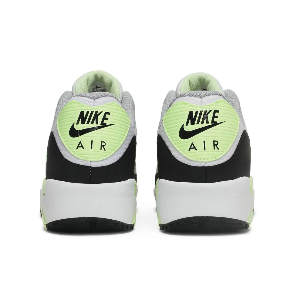 Non-Slip Soles, Breathable Shoes Nike Air Max 90 G Spikeless Golf Shoes White/Particle Gray/Black/Light Smoke Gray - 24 Unisex