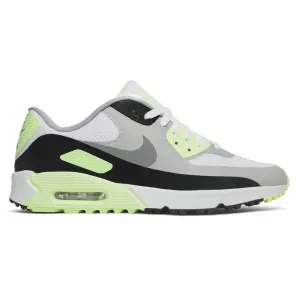 Flexible Walking Shoes Easy On Trainers Nike Air Max 90 G Spikeless Golf Shoes White/Particle Gray/Black/Light Smoke Gray - 24 Unisex Hiking Grip Shoes