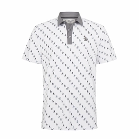 men's golf trousers Easy Pull-On Top Original Penguin Swinging Pete Print Polo Shirt OGKSD024 Light Motion Wear