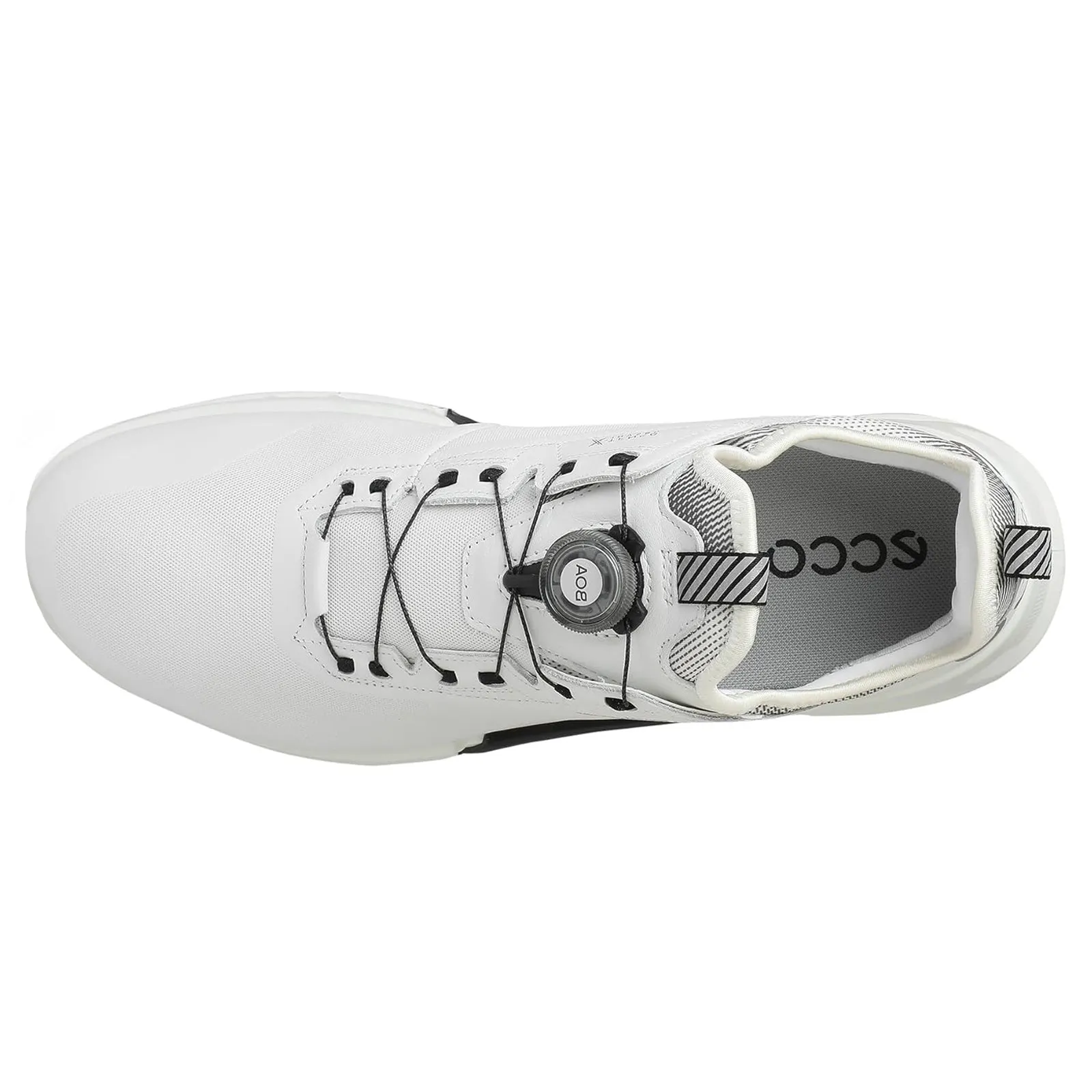 Ecco Golf Biom C4 130424 Leather Textile Men's White Black Low Top Trainers men's ecco golf shoes