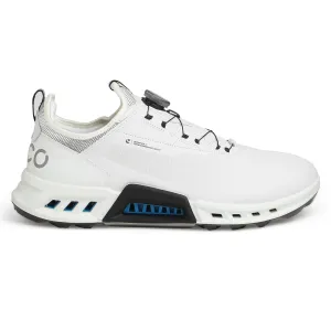 Ecco Golf Biom C4 130424 Leather Textile Men's White Black Low Top Trainers Mens Ecco golf shoes supportive swing stability