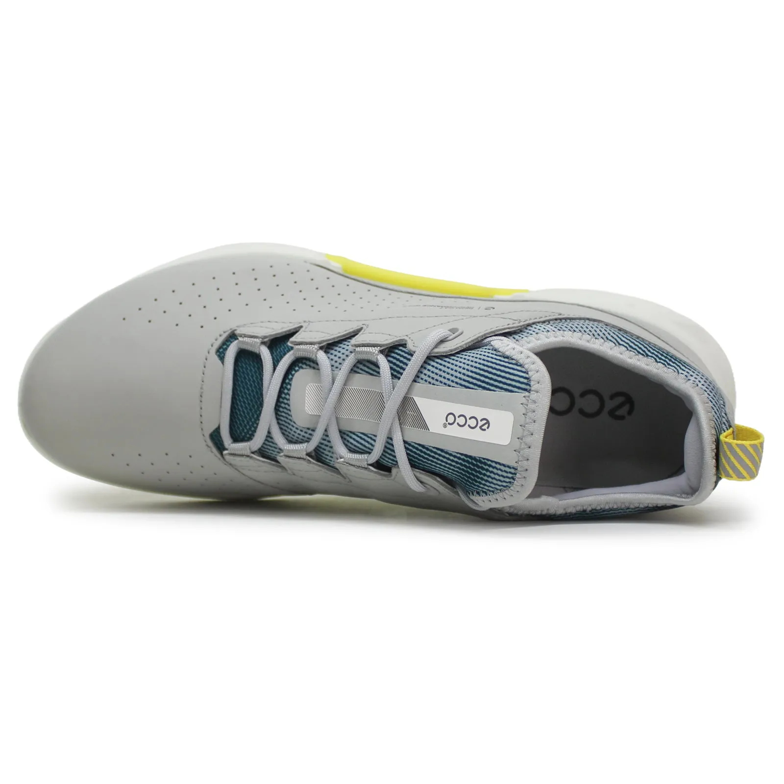 Ecco Golf Biom C4 Leather Textile Men's Low Top Concrete Baygreen Trainers men's ecco golf shoes