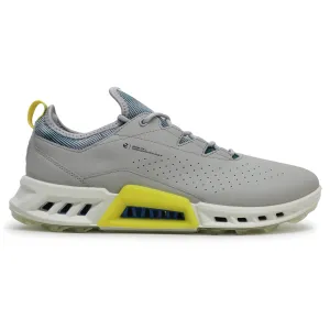 Ecco Golf Biom C4 Leather Textile Men's Low Top Concrete Baygreen Trainers Mens Ecco golf shoes supportive swing stability