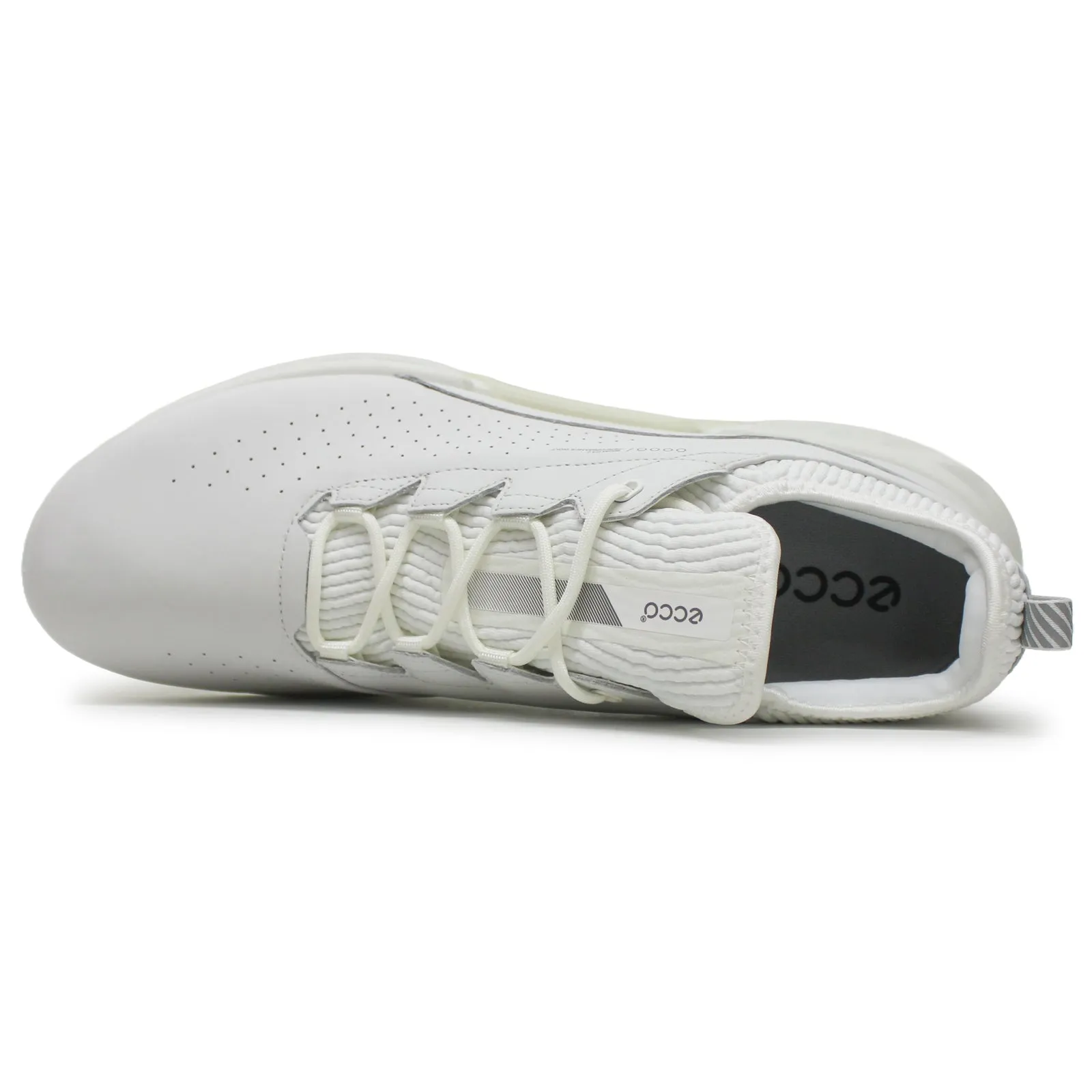 Ecco Golf Biom C4 Leather Textile Men's Low Top White Trainers men's ecco golf shoes