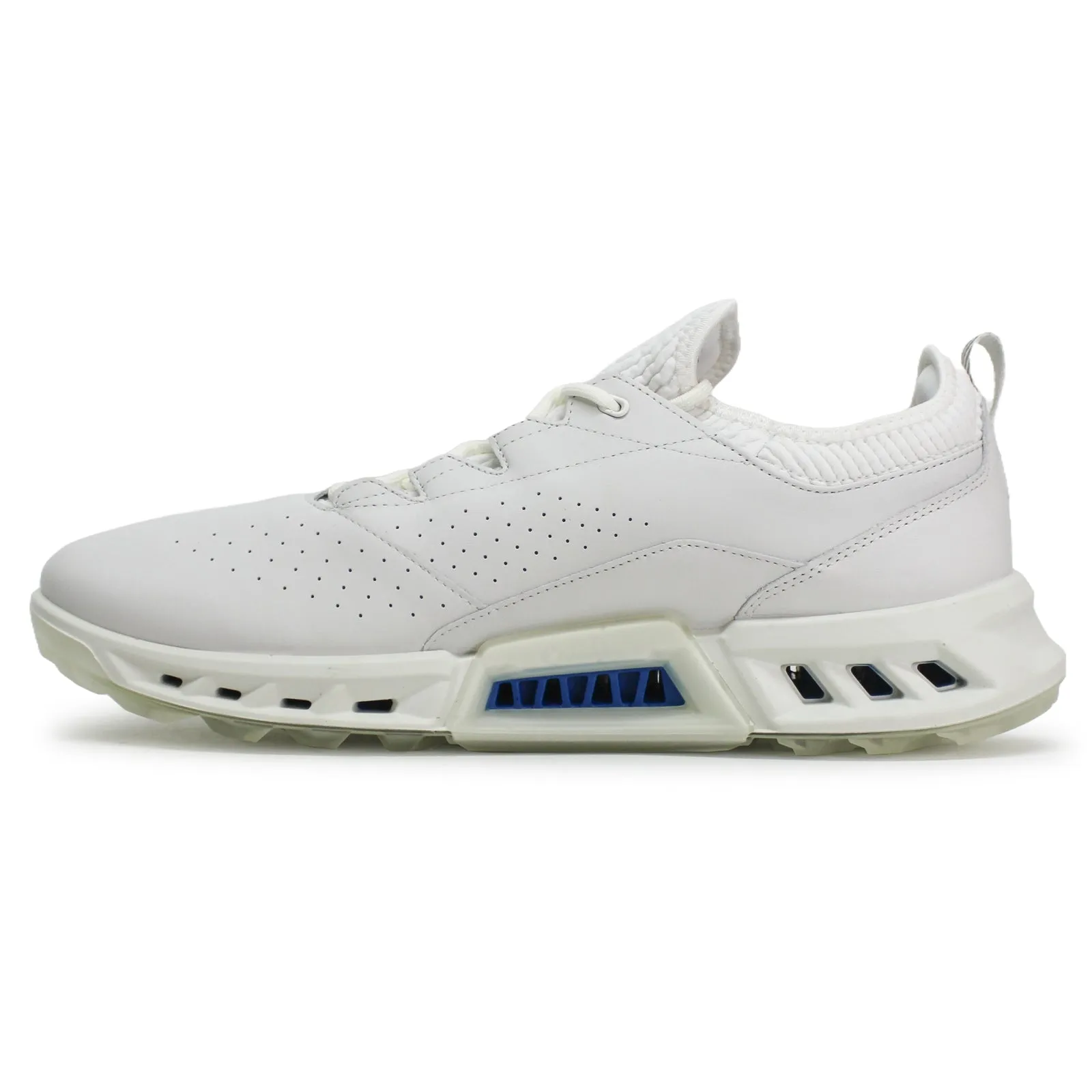 Ecco Golf Biom C4 Leather Textile Men's Low Top White Trainers men's ecco golf shoes