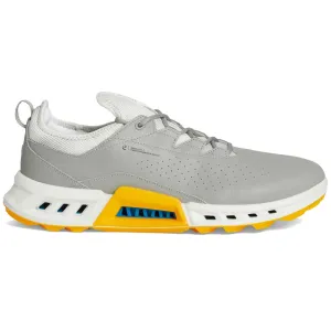 Ecco Golf Biom C4 Leather Textile Men's Low Top Wild Dove Sunrise Trainers Mens Ecco golf shoes supportive swing stability