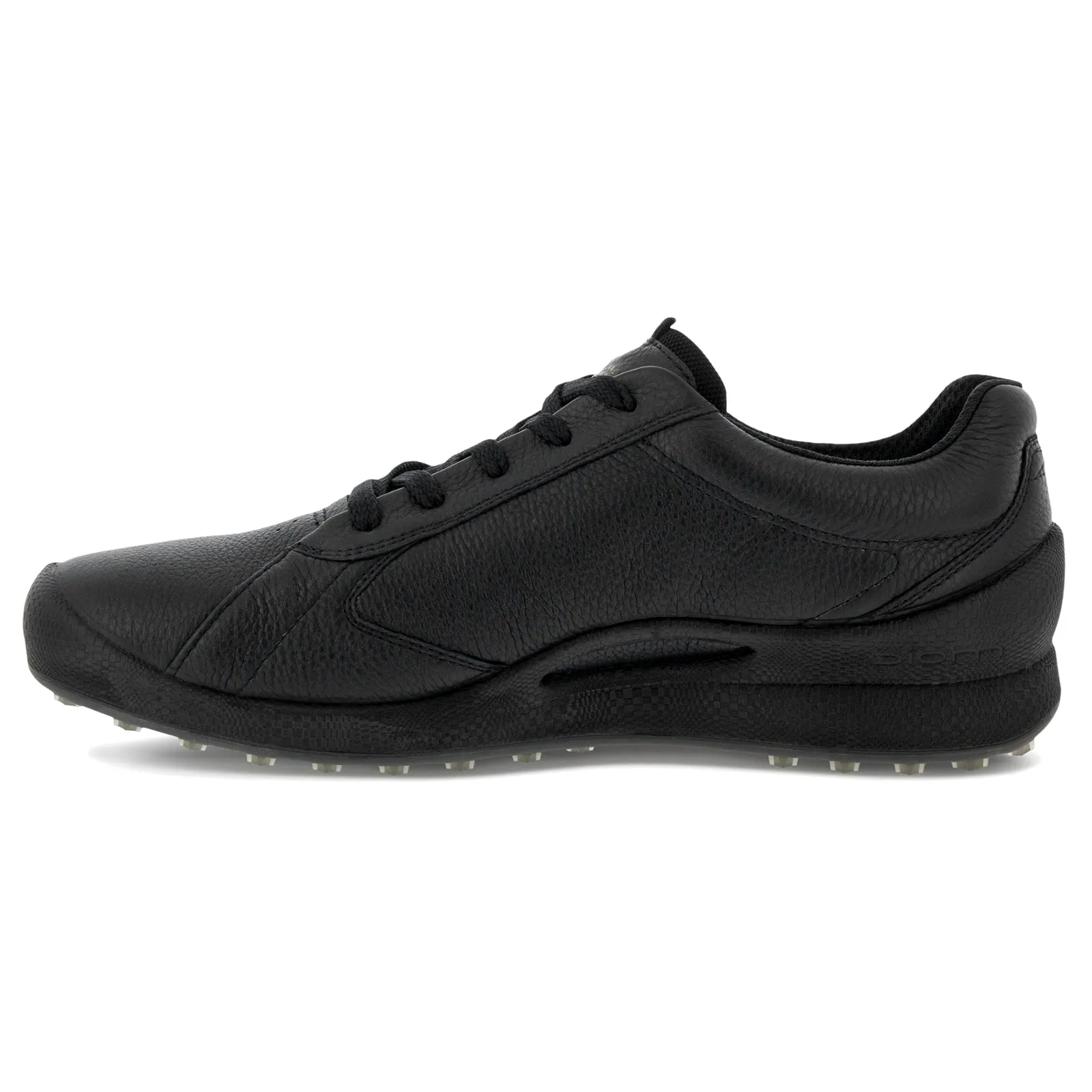 Ecco Golf Biom Hybrid Full Grain Leather Men's Black Comfort Trainers men's ecco golf shoes