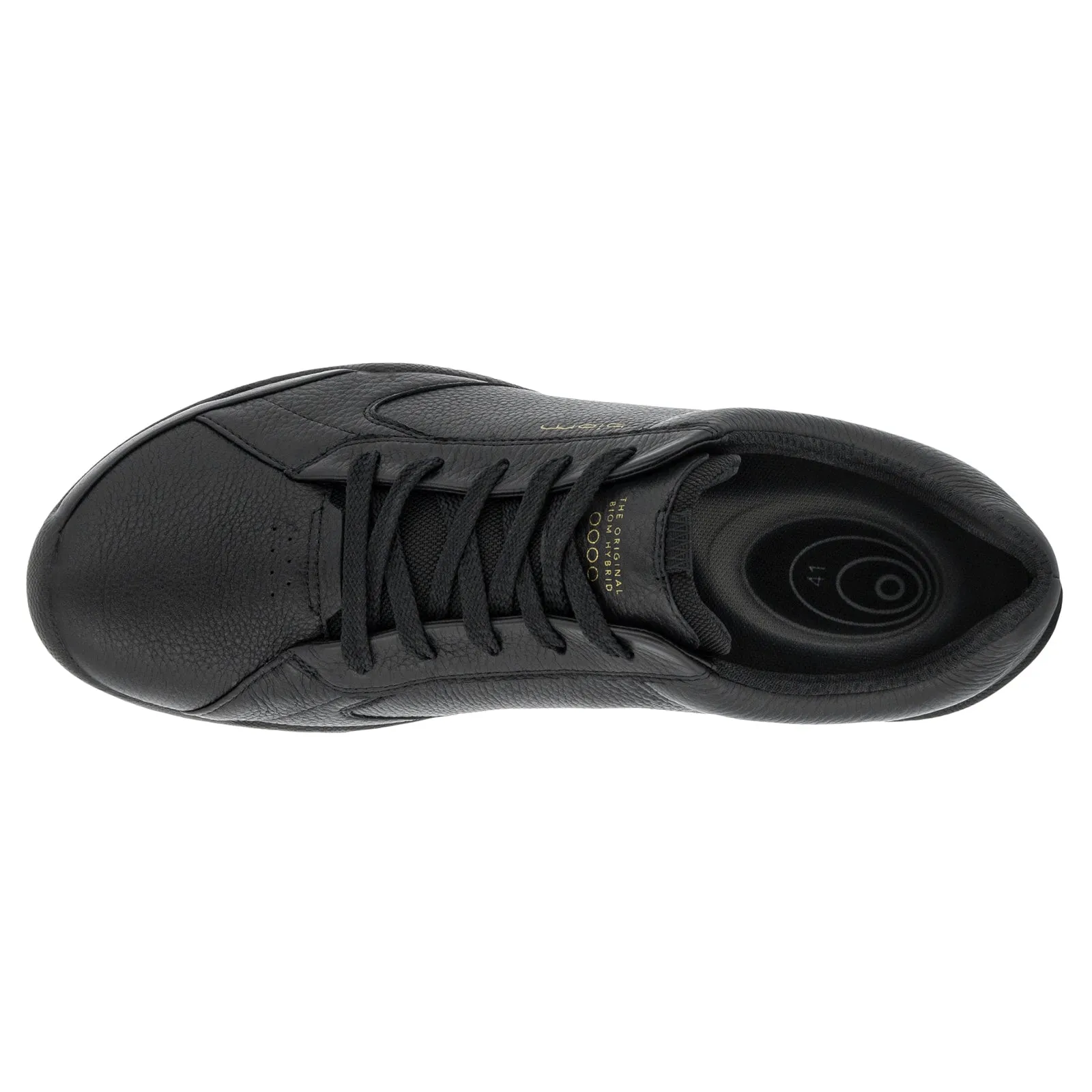 Ecco Golf Biom Hybrid Full Grain Leather Men's Black Comfort Trainers men's ecco golf shoes