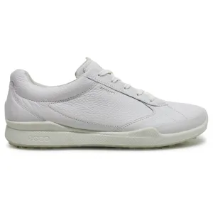 Ecco Golf Biom Hybrid Full Grain Leather Men's Comfort White Trainers Mens Ecco golf shoes supportive swing stability