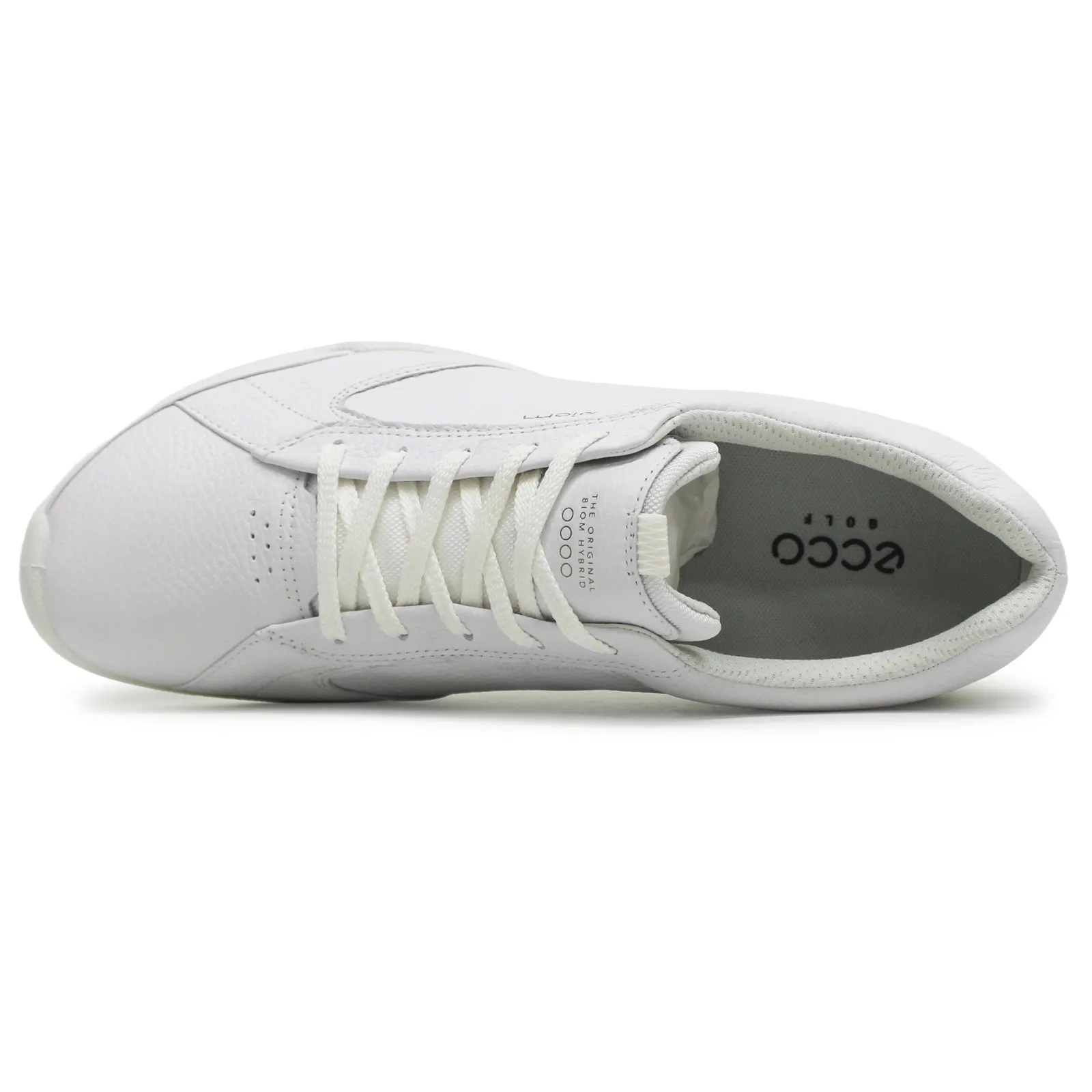 Ecco Golf Biom Hybrid Full Grain Leather Men's Comfort White Trainers men's ecco golf shoes