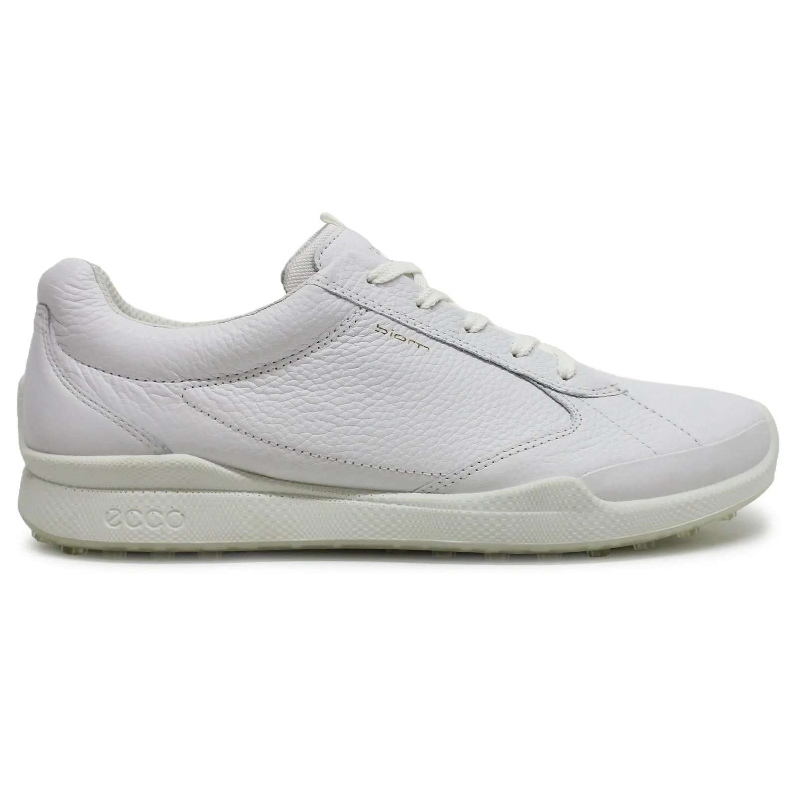 Ecco Golf Biom Hybrid Full Grain Leather Men's Comfort White Trainers men's ecco golf shoes